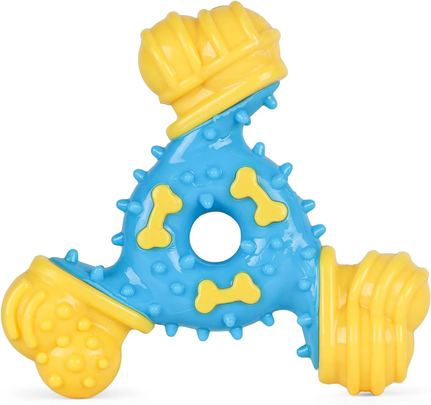 Arm & Hammer for Pets Nubbies TriBone Dog Dental Toy Best Dog Chew Toy for Moderate Chewers Dog Dental Toy Helps Reduce Plaque & Tartar Peanut Butter Flavor with Arm & Hammer Baking Soda (Pack of 24)