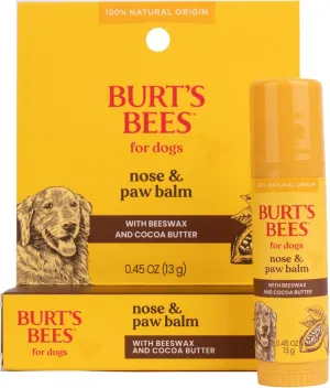 Burt's Bees for Pets Nose and Paw Balm with Beeswax and Cocoa Butter,100% Natural Origin Formulas, Dog Paw Pad Balm, Paw Moisturizer for Dogs, Dog Nose Balm