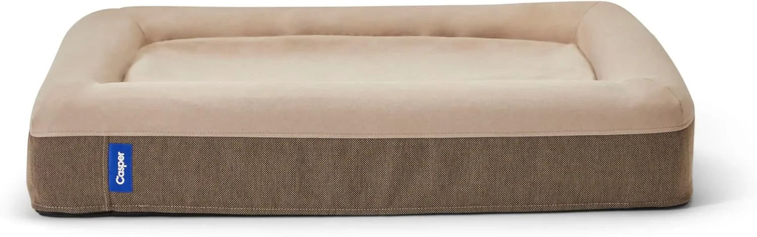 Casper Dog Bed, Plush Memory Foam, Small, Sand