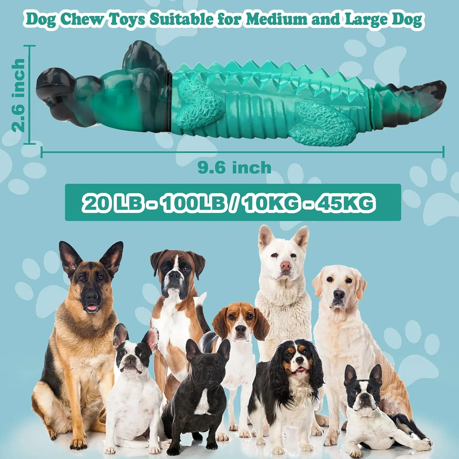 Dog Toys for Aggresive ChewersTough Dog Toys for Large Dogs - Indestructible Dog Toy- Heavy Duty Dog Toys for Small/Medium/Large Dogs Breed to Keep Them Busy