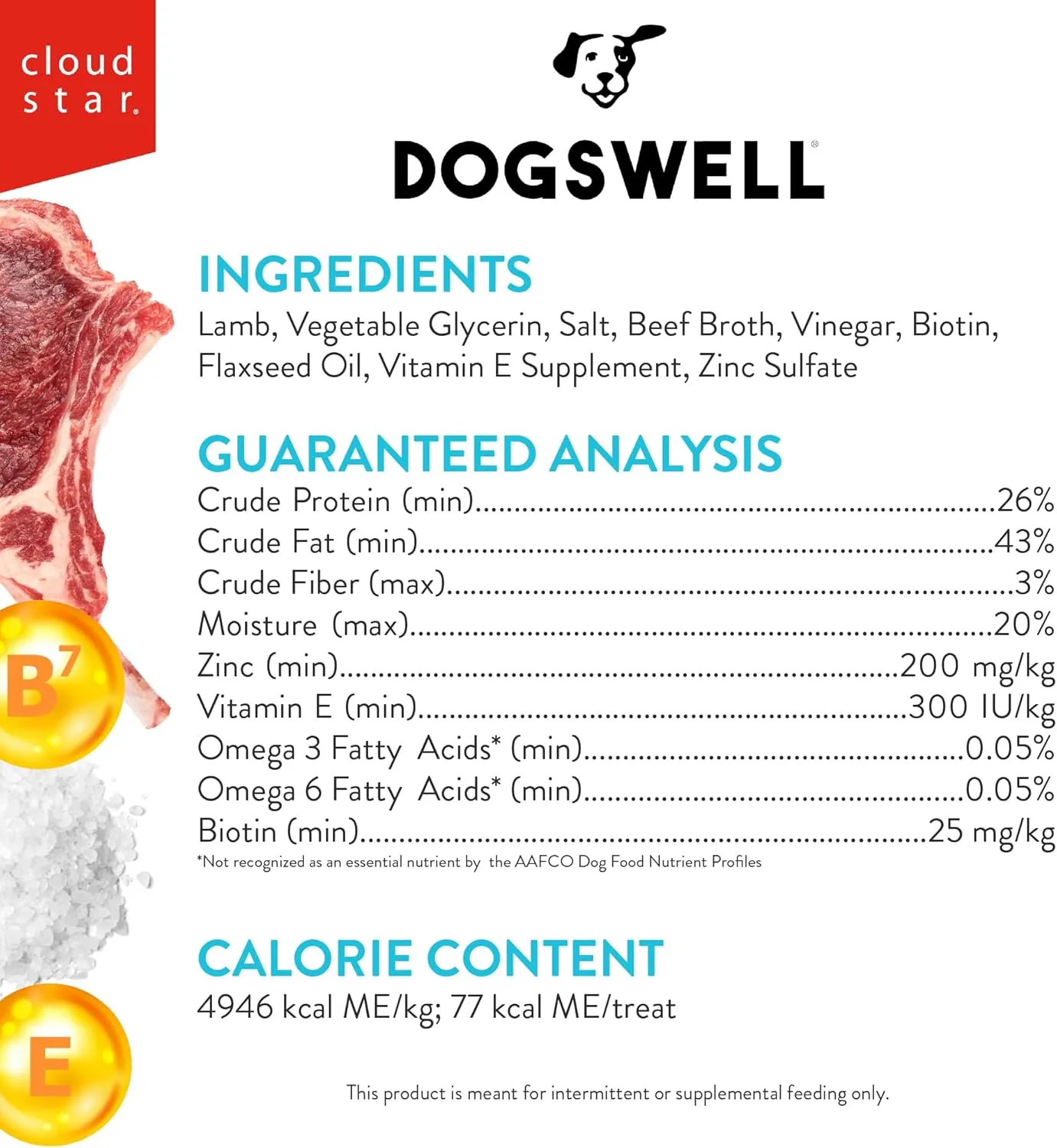 Dogswell Jerky Skin and Coat  Real Lamb Jerky Dog Treats with Skin & Coat Support (10 oz. Lamb)