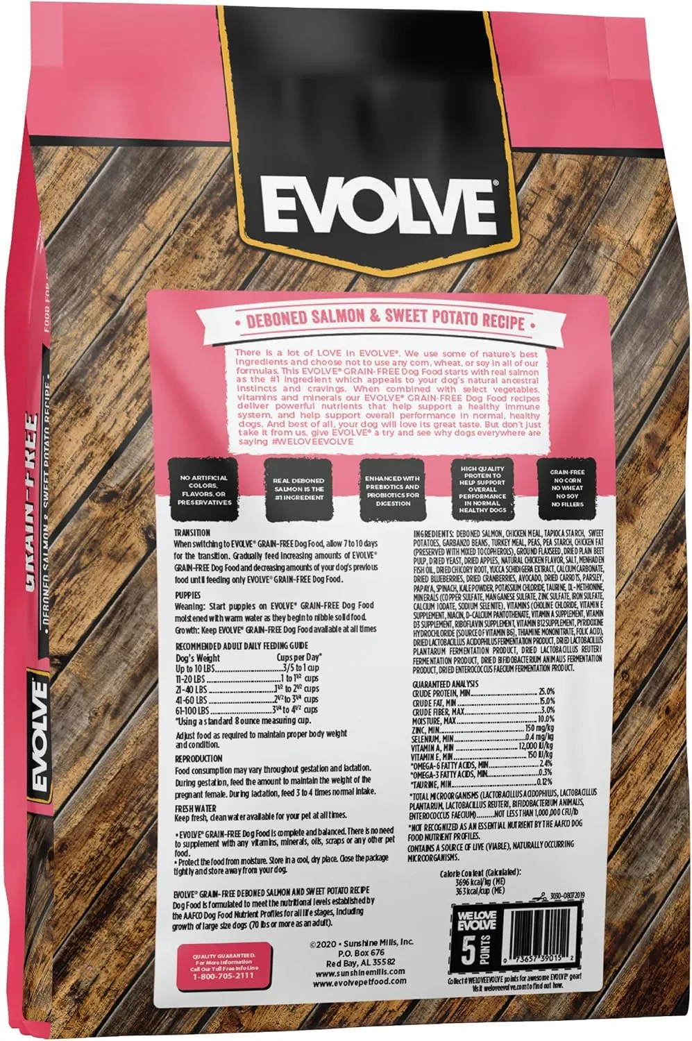 Evolve Grain Free Deboned Salmon & Sweet Potato Recipe Dog Food, 12 lb.