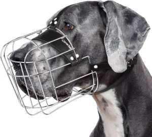 Extra Large Dog Muzzle for Great Dane  Cage Muzzles for Barking and Prevent Biting - Metal Basket Dog Muzzle for Large Dogs Rottweiler, Cane Corso, German Shepherd, Mastiff, Labrador