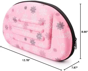 Foldable Pet Dog Carrier Cage Collapsible Travel Kennel - Portable Pet Carrier Outdoor Shoulder Bag for Puppy Dog Cat (S, Pink)