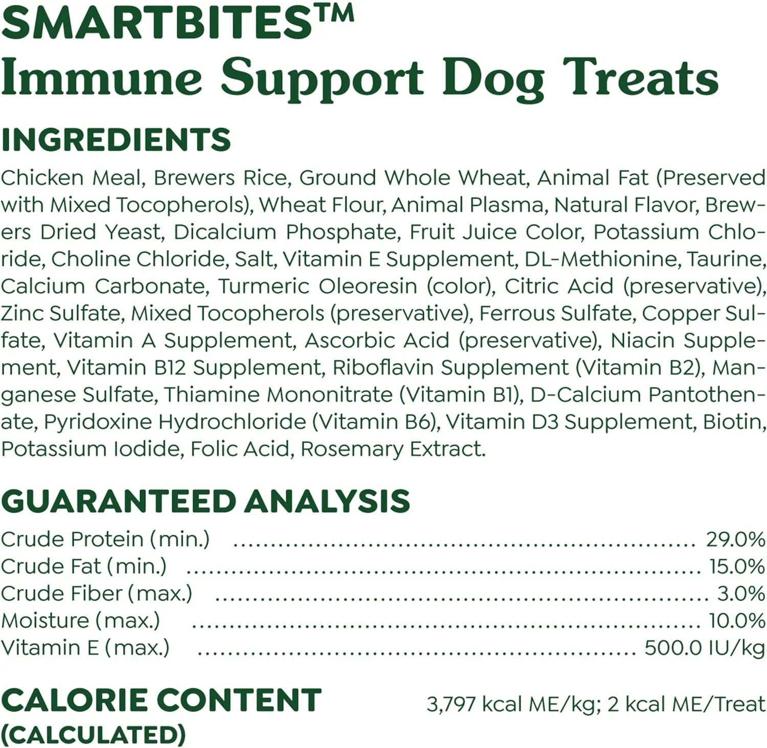 Greenies Smartbites Immune Support Crunchy & Soft Dog Treats, Chicken Flavor, 8 oz. Pouch