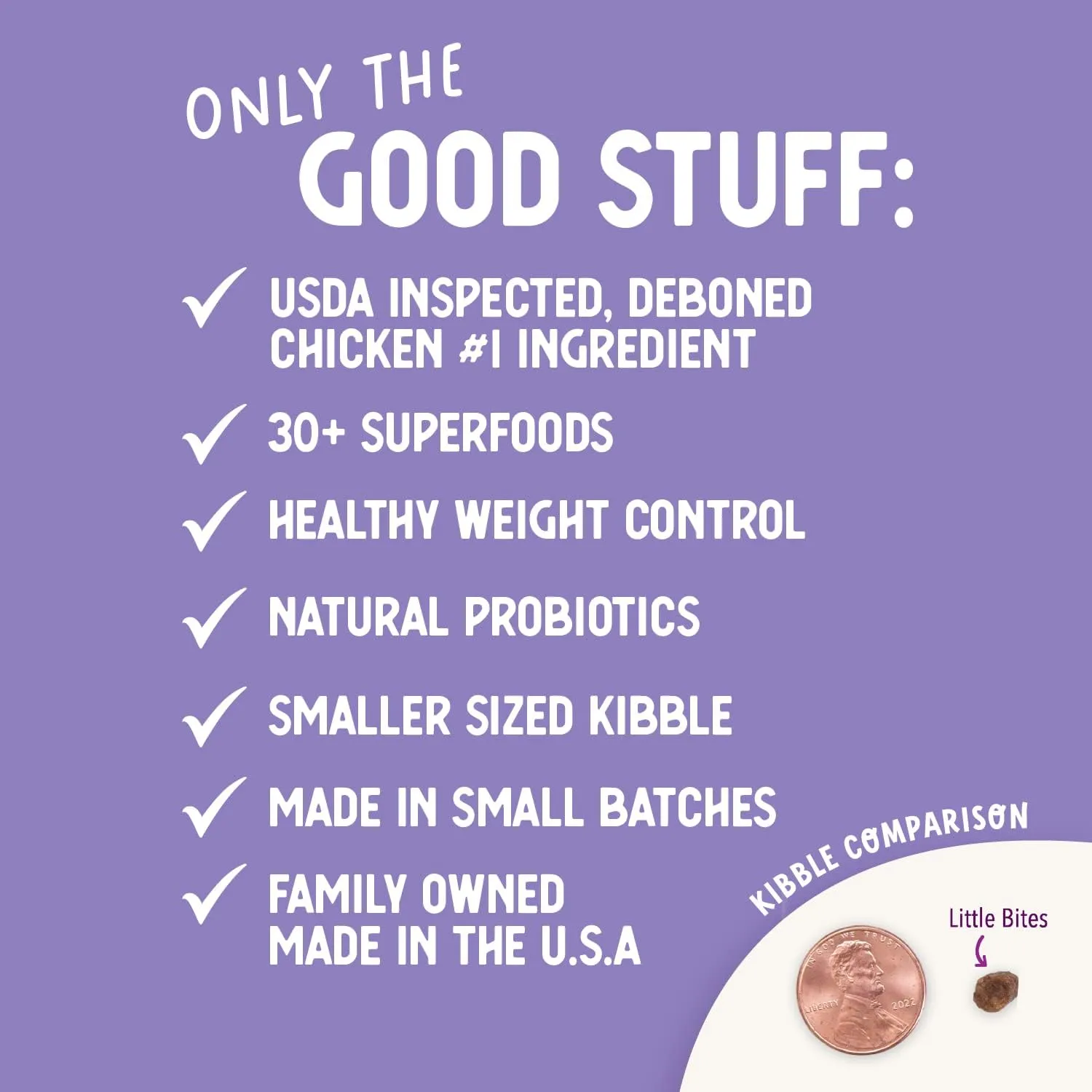 Health Extension Little Bites Lite Chicken & Brown Rice Dry Dog Food (4 lb / 1.8 Kg) - Natural with Probiotics and Superfoods for Overweight Adult Dogs (Pack of 6)