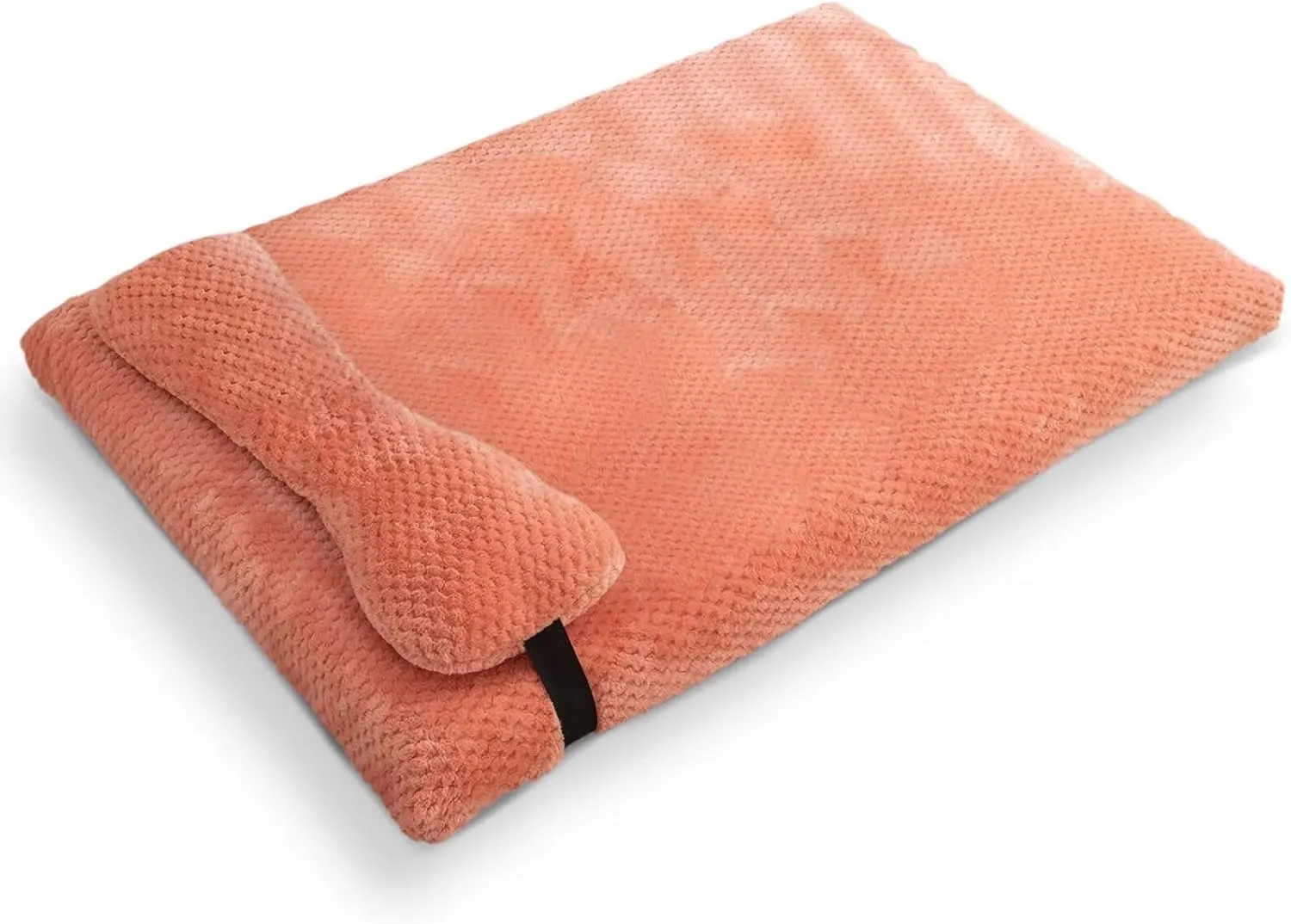 huraty Plush Dog Bed for Medium Large Dogs, Memory Foam Dog Bed Mattress with Washable Cover, Non-Slip Pet Bed Mat Suitable for Pets Up to 30 lbs, Pink 29.5x19.6x2 in