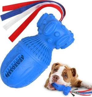 Immaculate Dog Toy, Dog Toy for Aggressive Chewers Interactive Dog Chew Toy Indestructible Dog Toys Funny Tough Pet Toys Chewing Toy for Medium and Large Dogs, Non-Toxic Natural Rubber (Blue)