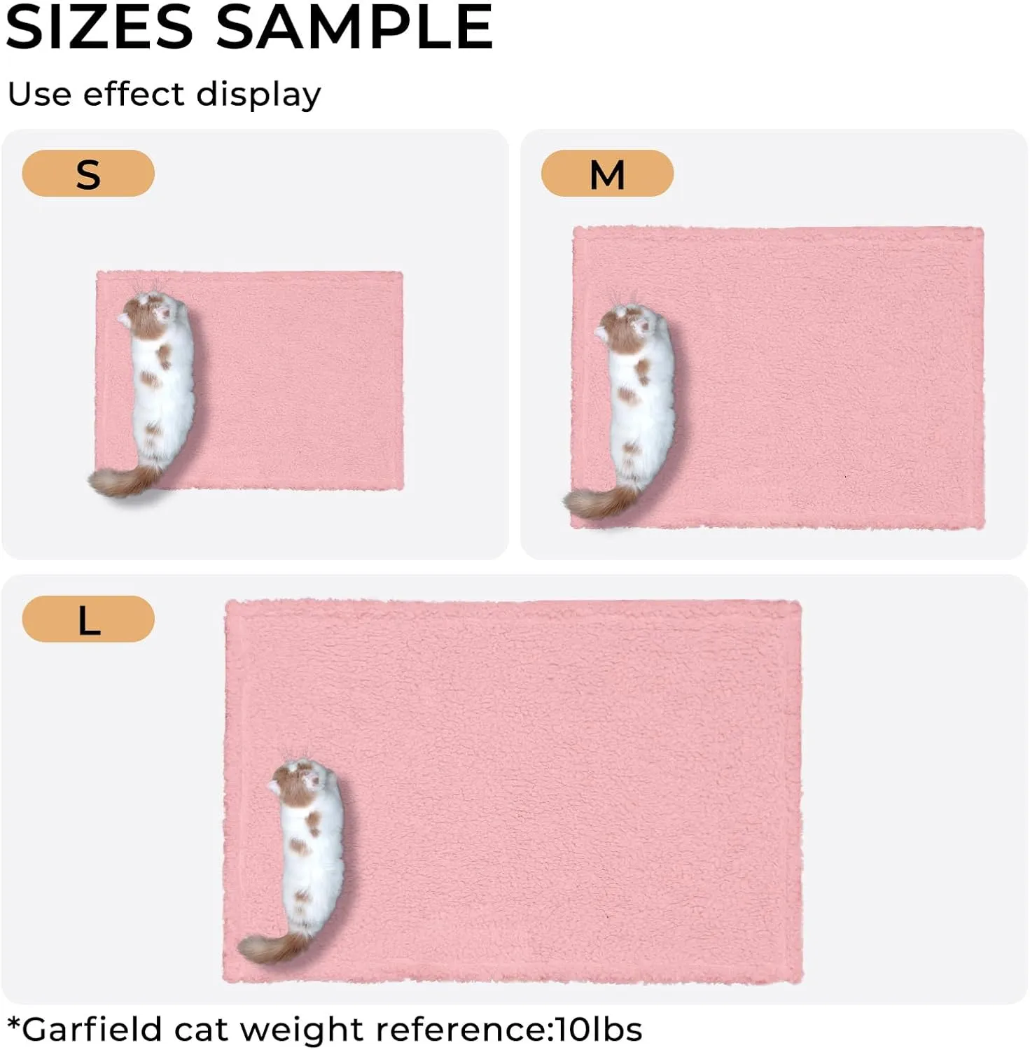 Luciphia Premium Fleece Pet Blanket for Small Medium Dogs Puppy Soft Sherpa Calming Cat Throw Blankets(Pink,30x20 inches)