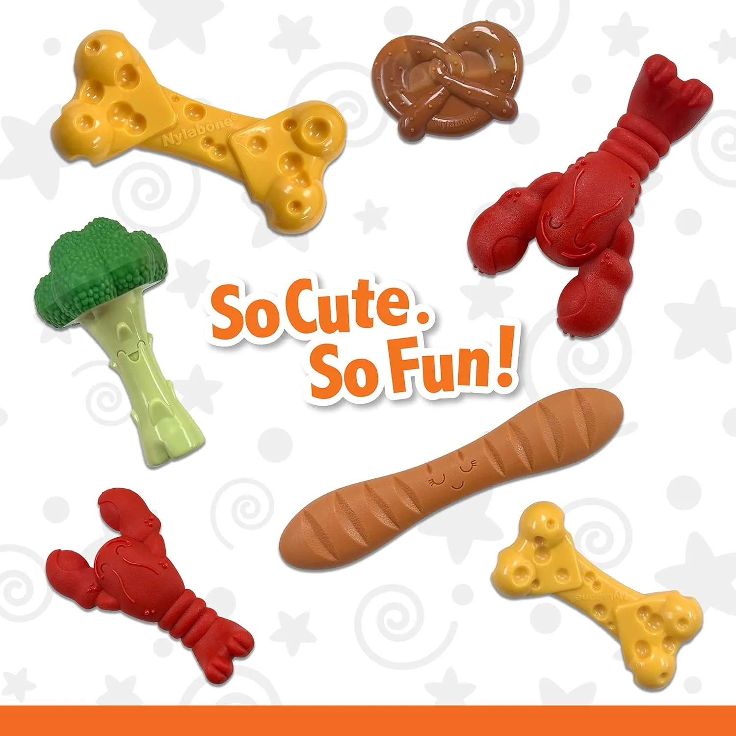 Nylabone Broccoli Power Chew Toy for Dogs, Dog Toys for Aggressive Chewers, Bacon & Cheese Flavor, Large Dogs - Up to 50 lbs, 1 Count