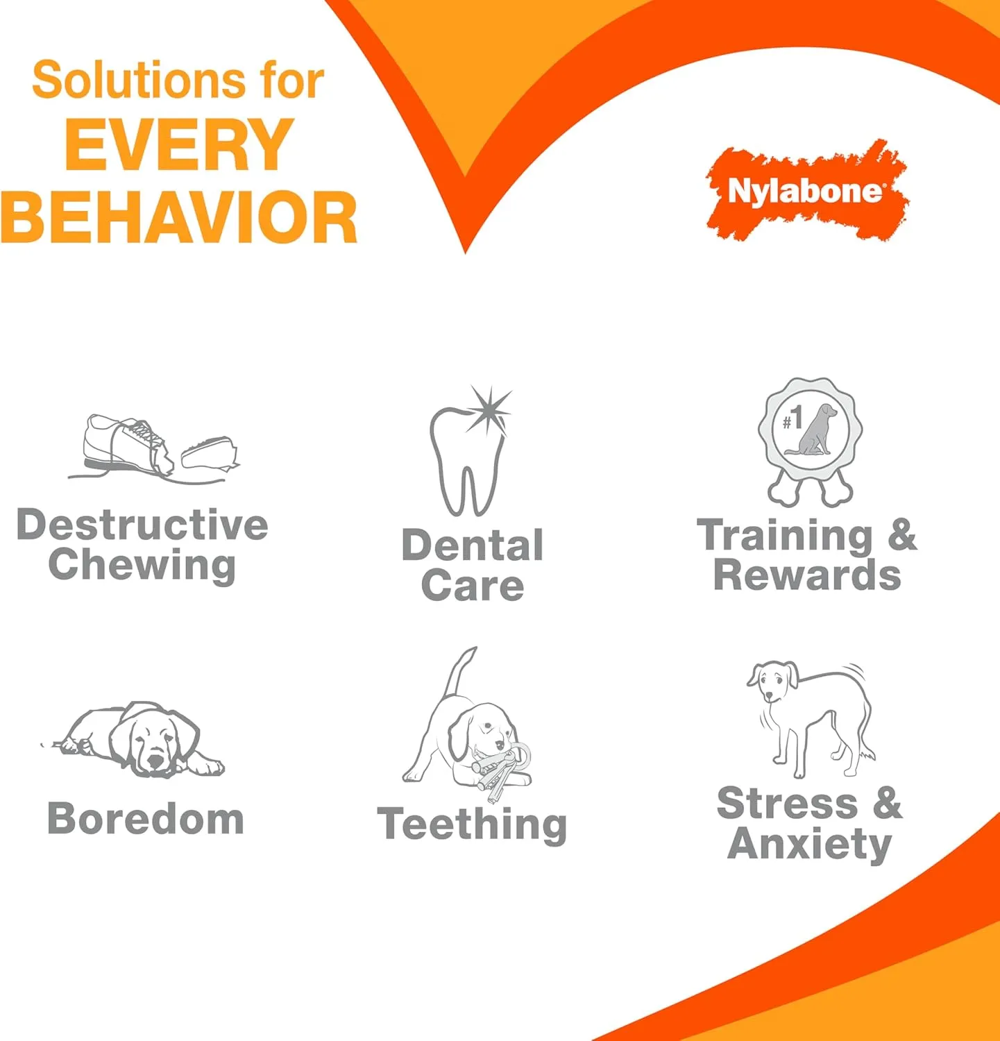 Nylabone Power Chew Toy Bundle, Cute Dog Toys for Aggressive Chewers, Bacon Glazed, Toasted Marshmallow, and Peanut Butter Flavors, Large Dogs - Up to 50 lbs, 3 Pack