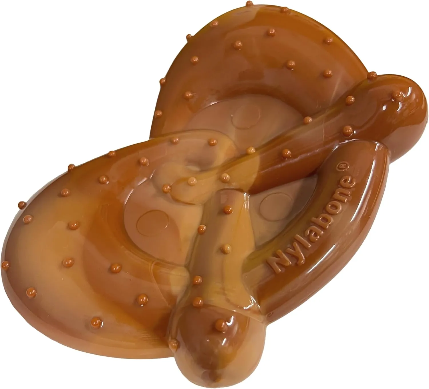 Nylabone Pretzel Power Chew Toy for Dogs, Dog Toys for Aggressive Chewers, Bacon & Peanut Butter Flavor, X-Large Dogs - 50  lbs, 1 Count