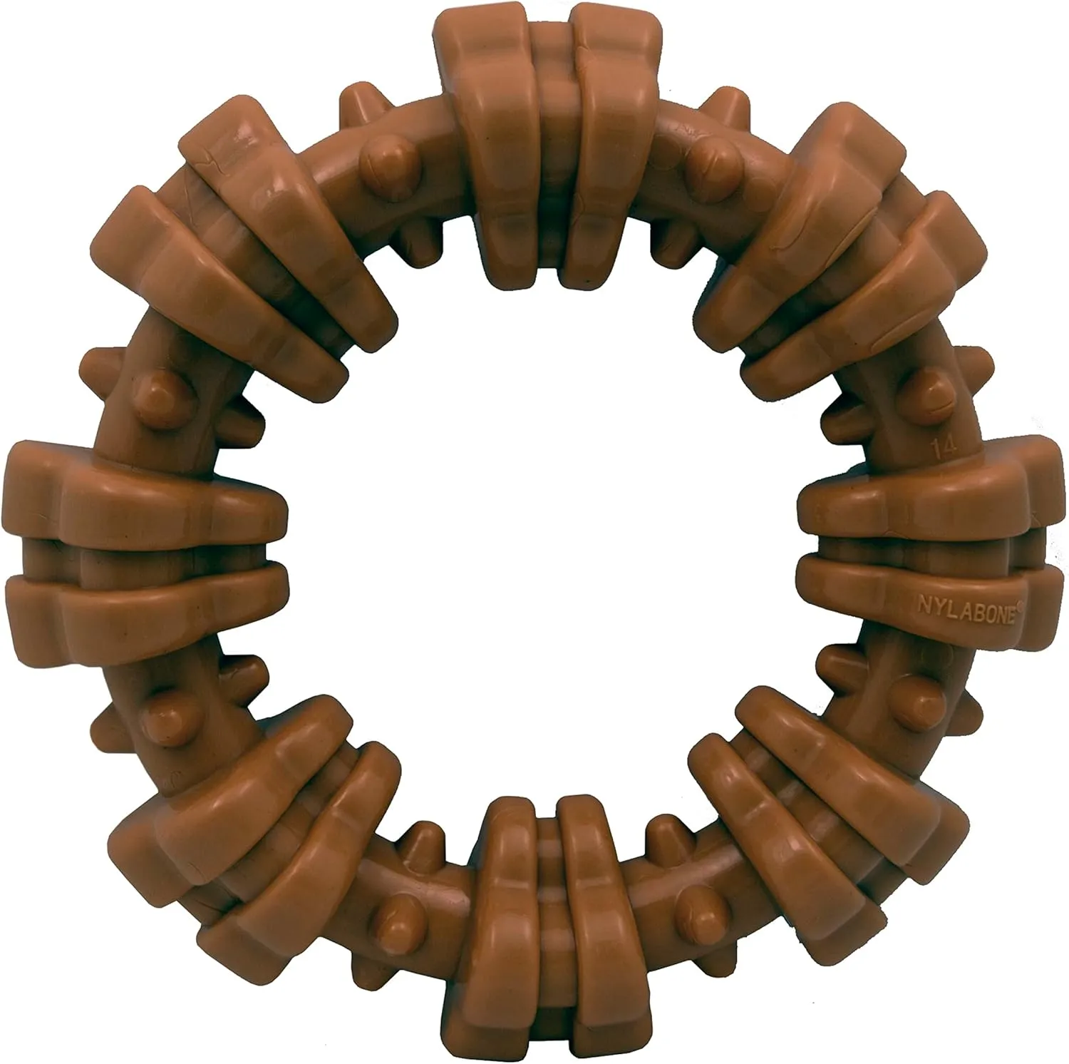 Nylabone Textured Ring Power Chew Toy for Dogs, Dog Toys for Aggressive Chewers, Flavor Medley, X-Large Dogs - 50  lbs, 1 Count