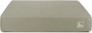 Orthopedic Dog Bed for Large Dogs, 7-Inch Thick Waterproof Dog Mattress with Pocket Springs & Memory Foam, Removable Washable Cover, Non-Slip, Durable Pet Bed for Indoor(Grey, X-Large)