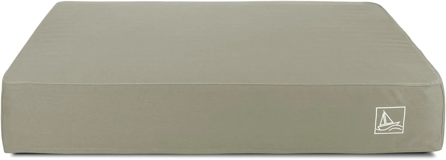 Orthopedic Dog Bed for Large Dogs, 7-Inch Thick Waterproof Dog Mattress with Pocket Springs & Memory Foam, Removable Washable Cover, Non-Slip, Durable Pet Bed for Indoor(Grey, X-Large)
