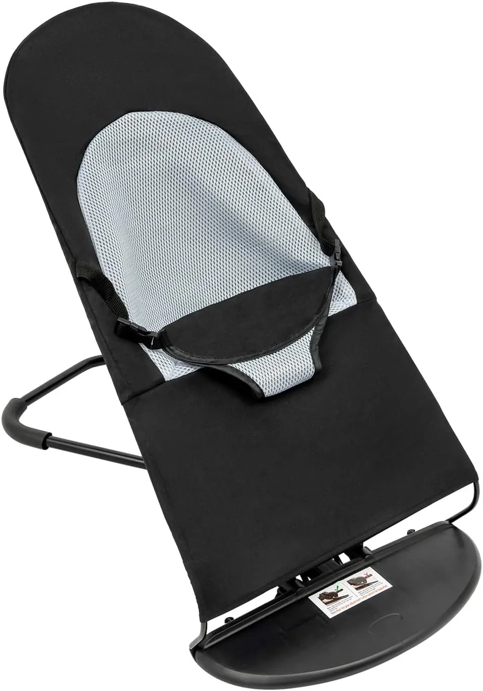Pet Dog Cat Rocking Chair, Portable Foldable Pet Rocker Bed 3-Level Height Adjustable Small Pet Rocker Summer Breathable Pet Rocker Sofa Bed Dog Cats Rocker Beds for Pets Under 33lbs Black