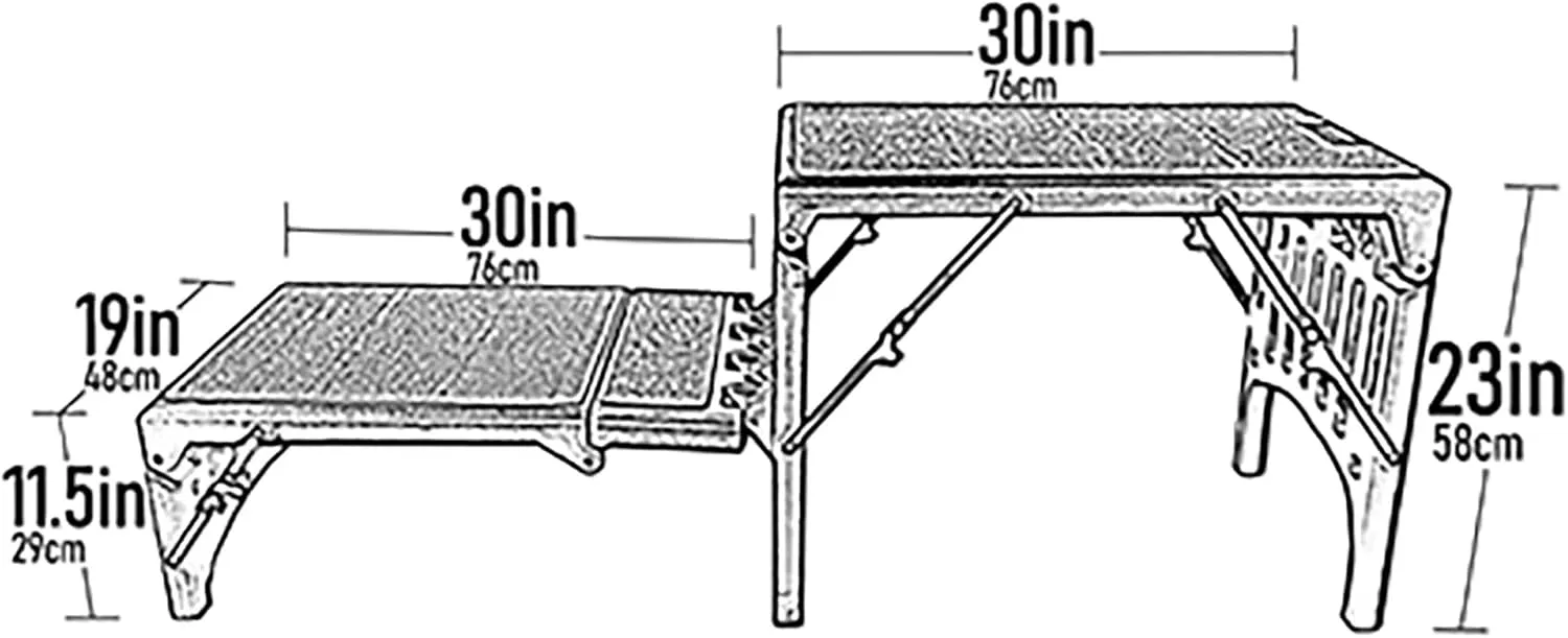 Pet Gear Free Standing Pet Ramp for Cats and Dogs, No Assembly Required, Easy Fold for Storage or Travel, Portable, Espresso