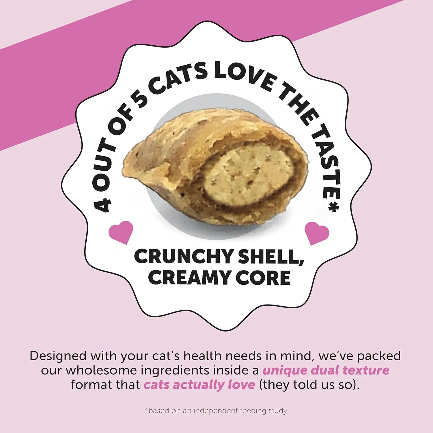 Pet Honesty Cat Multivitamin Crunchy & Creamy Chews - Cat Treats for Health   Immune, Joint Support, Skin & Coat, & Digestion - Vitamins with Omega 3s, Lysine & Probiotics (30 Day Supply)