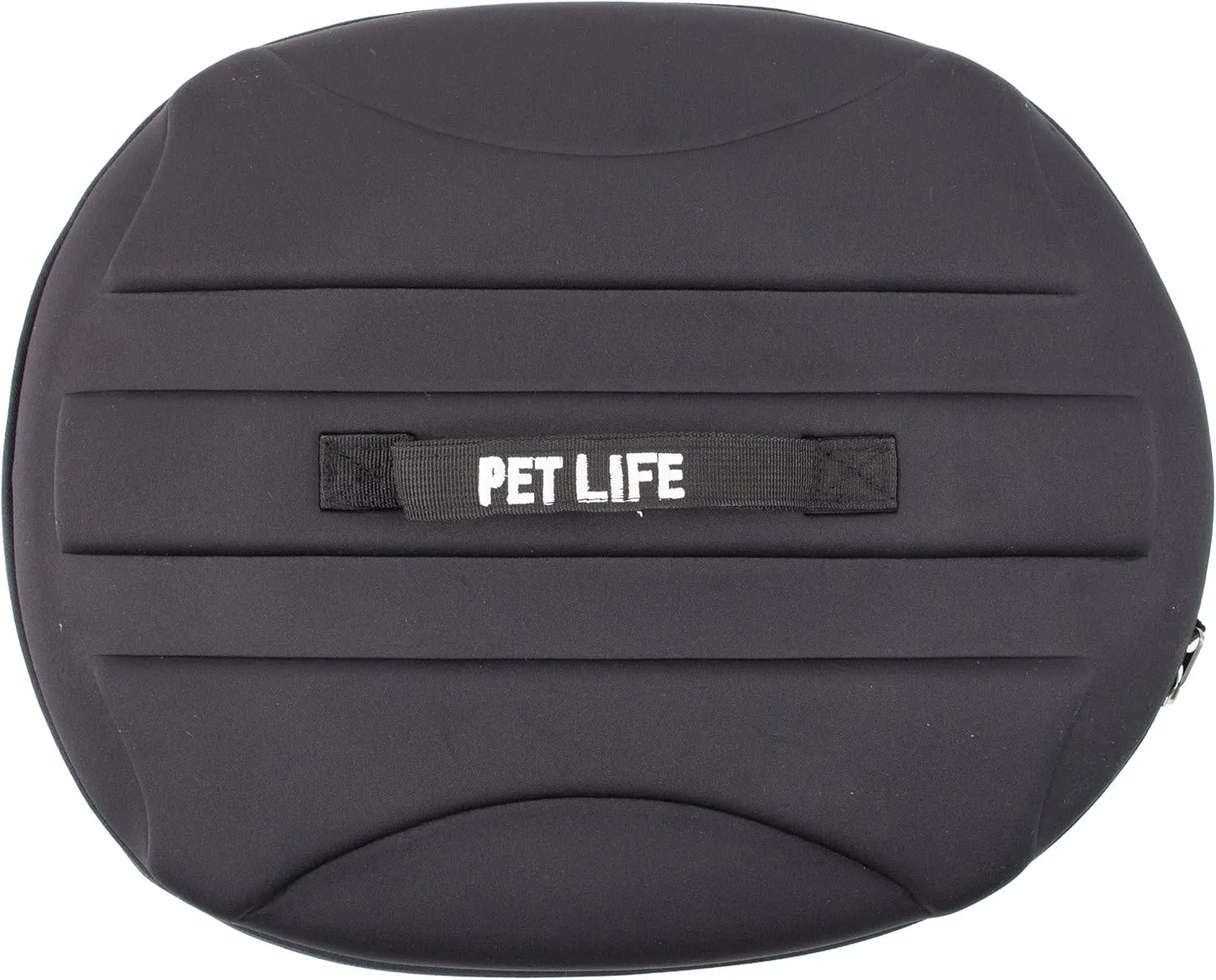Pet Life Circular Shelled Travel Pet Carrier - Collapsible and Folding Airline Dog Carrier with Lightweight Military-Grade Durability with Included Shoulder Straps