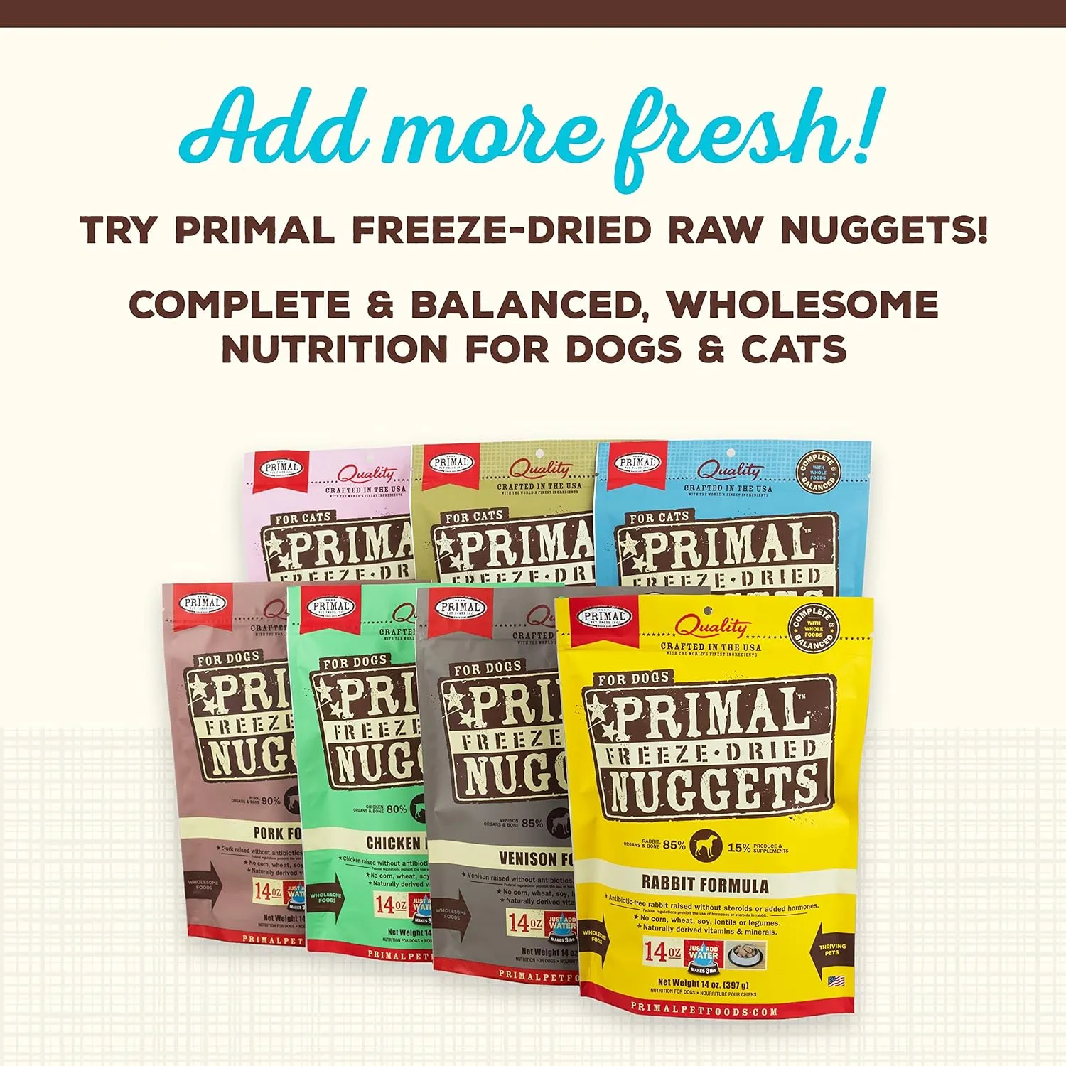 Primal Dog Food Toppers & Cat Food Toppers, Cupboard Cuts, Grain Free Meal Mixers with Probiotics, Raw Freeze Dried Dog Treats & Cat Treats, Great for Training (Fish, 3.5 oz)