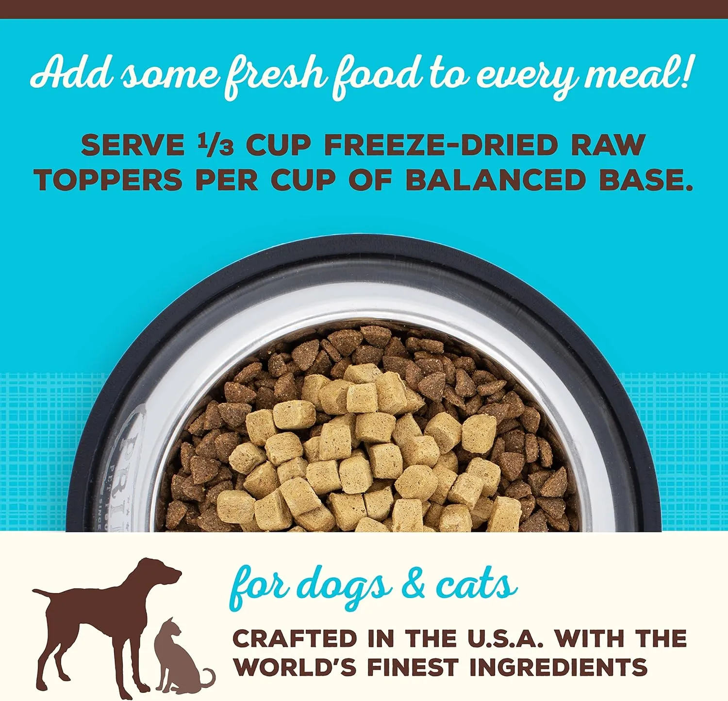 Primal Dog Food Toppers & Cat Food Toppers, Cupboard Cuts, Grain Free Meal Mixers with Probiotics, Raw Freeze Dried Dog Treats & Cat Treats, Great for Training (Fish, 3.5 oz)