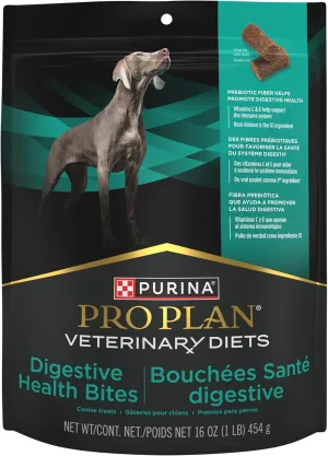 Purina Pro Plan Veterinary Diets Digestive Health Bites Dog Treat Chews - 16 oz. Pouch