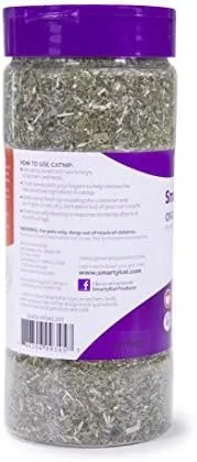 SmartyKat Catnip Shaker Canister for Cats & Kittens, Resealable Packaging, Sprinkle on Toys, Bedding & Scratchers, 2 Ounces