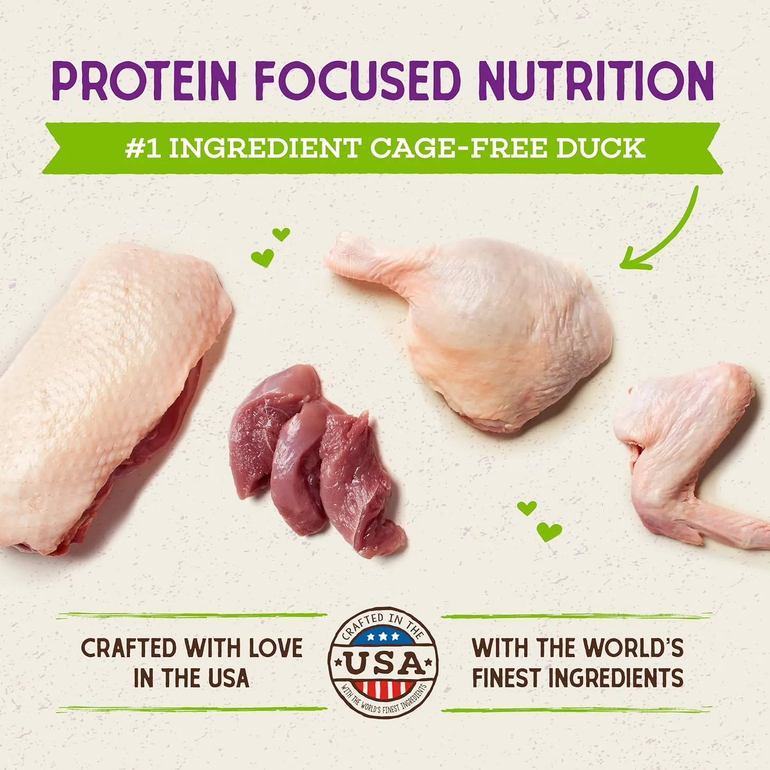 Stella & Chewy's Raw Coated Premium Kibble Cat Food  Grain Free, Protein Rich Meals  Cage-Free Duck Recipe  2.5 lb. Bag