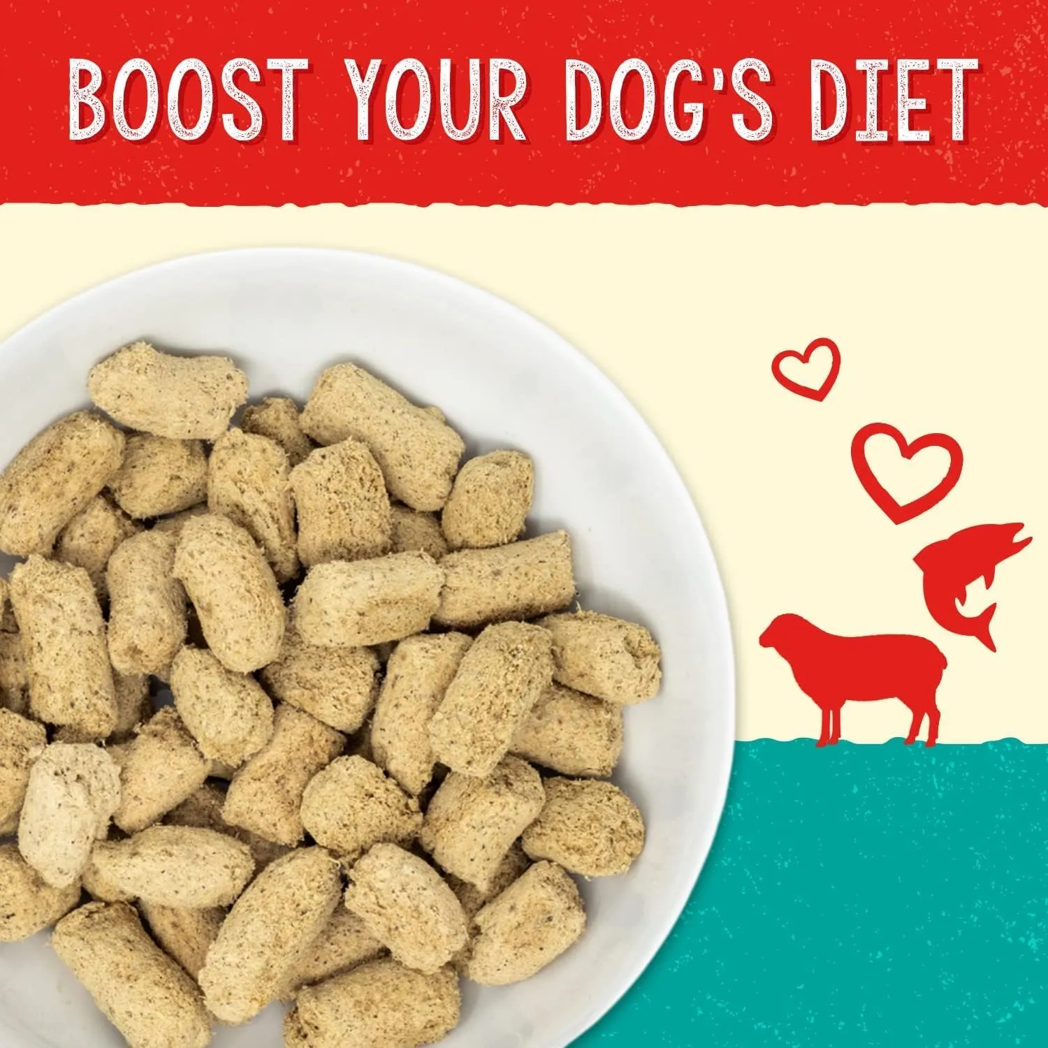 Stella & Chewy's  Stellas Solutions Skin & Coat Boost  Grass-Fed Lamb & Wild-Caught Salmon Dinner Morsels  Freeze-Dried Raw, Protein Rich, Grain Free Dog Food  4.25 oz Bag