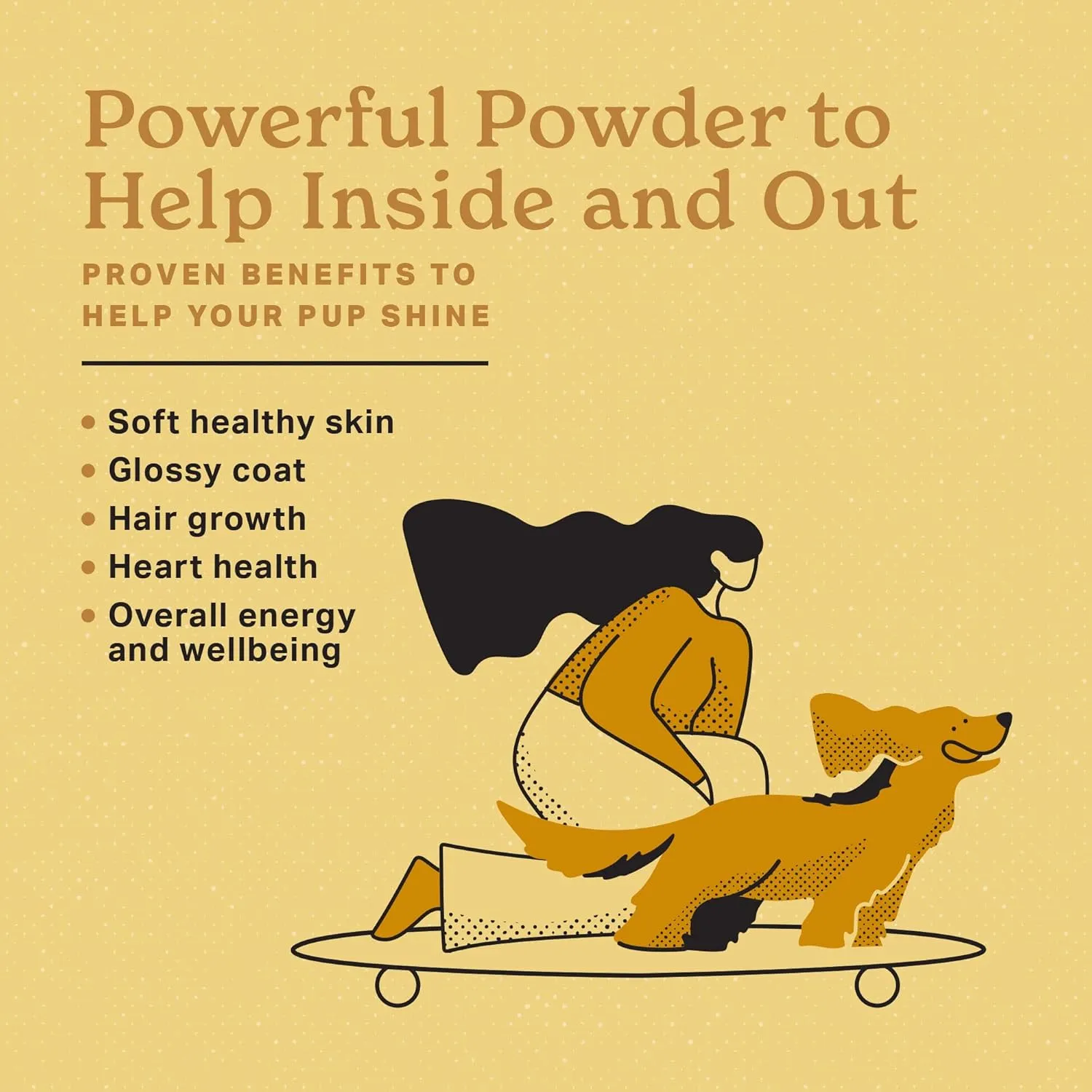 The Missing Link Original All Natural Superfood Dog Supplement- Balanced Omega 3 & 6 to support Healthy Skin & Coat  Skin & Coat Formula  1 lb.