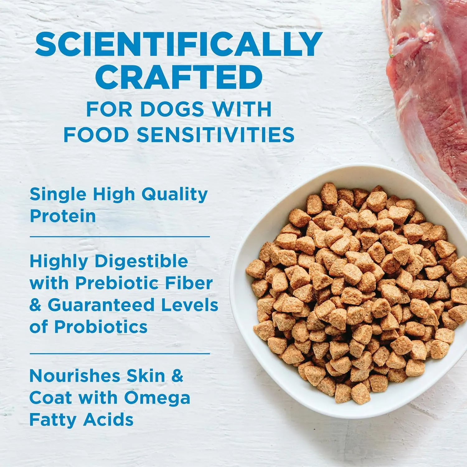 Wellness Simple Limited Ingredient Dry Dog Food for Sensitive Stomachs, Supports Skin & Coat, Grain Free, Natural, Turkey & Potatoe Recipe, (40-Pound Bag)