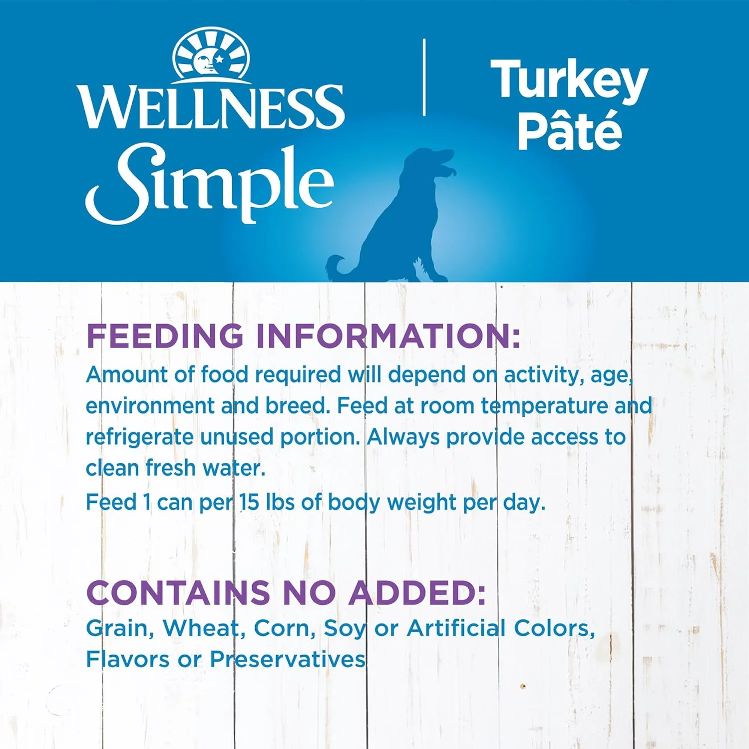 Wellness Simple Natural Wet Canned Limited Ingredient Dog Food, Turkey & Potato, 12.5-Ounce Can (Pack of 12)