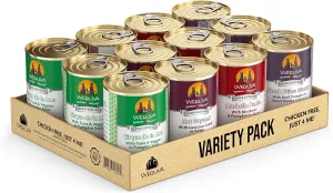 Weruva Classic Dog Food, Variety Pack, Chicken Free, Just 4 Me, Wet Dog Food, 14oz Cans (Pack of 12)