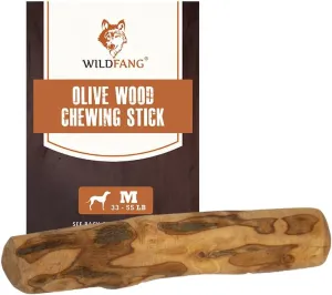 Wildfang Olive Wood Dog Chew Puppy Teething Toys Dog Stick Toy-Long Lasting Natural Chew Toys for Dogs, Root Chews for Dogs, Wooden Dog Chew Stick, Tree Root Dog Bones, Wood Chew for All Dogs-Large