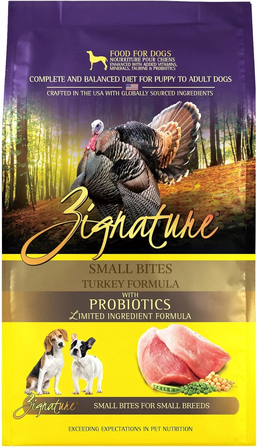 Zignature Turkey Limited Ingredient Formula Small Bites Dry Dog Food 12.5lb